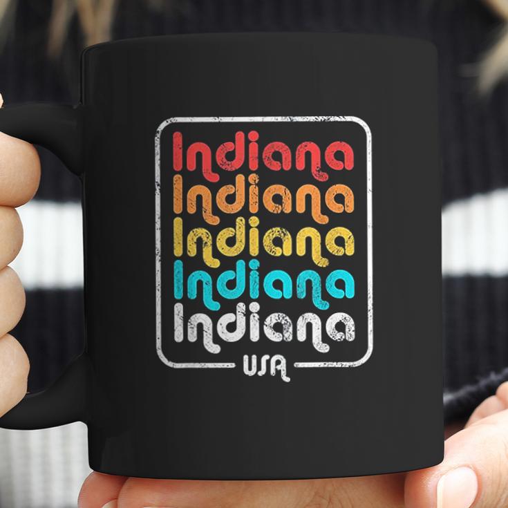 Indiana State Vintage 1970S 1980S Retro Coffee Mug