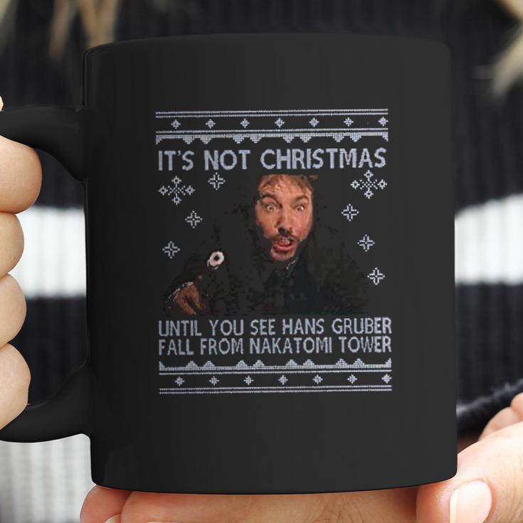 Its Not Christmas Unil Hans Gruber Falls From Nakatomi Tower Coffee Mug