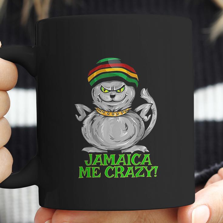 Jamaica Me Crazy Top Funny Gift Jamaican Reggae Music Cat Coffee Mug