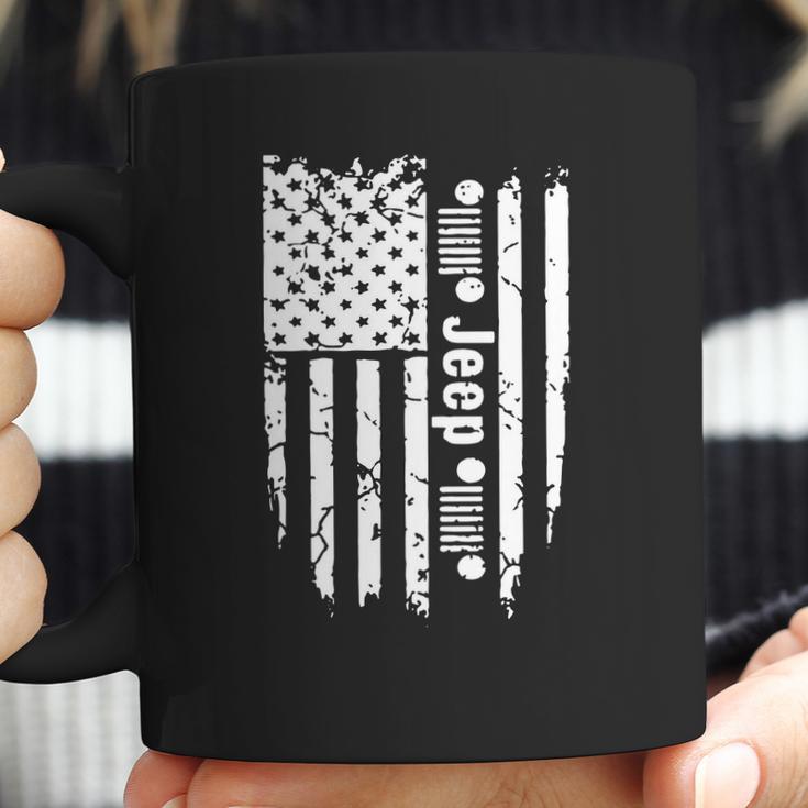 Jeep American Flag Coffee Mug