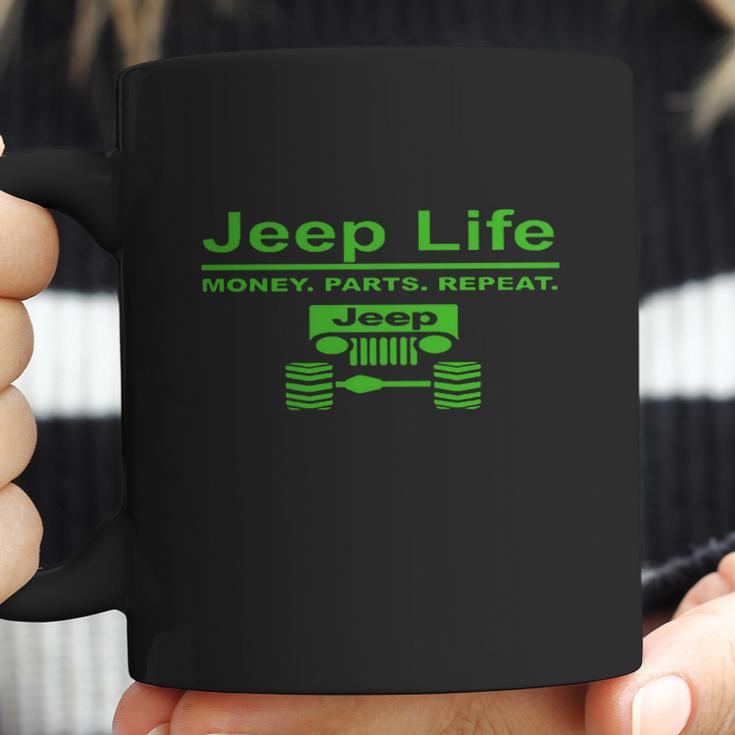 Jeep Life Money Parts Repeatt Shirt Coffee Mug