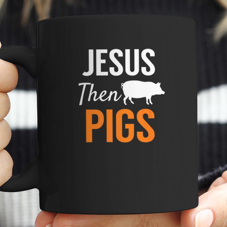 Jesus Then Pigs Fun Christian Piggy Pets Humor Coffee Mug