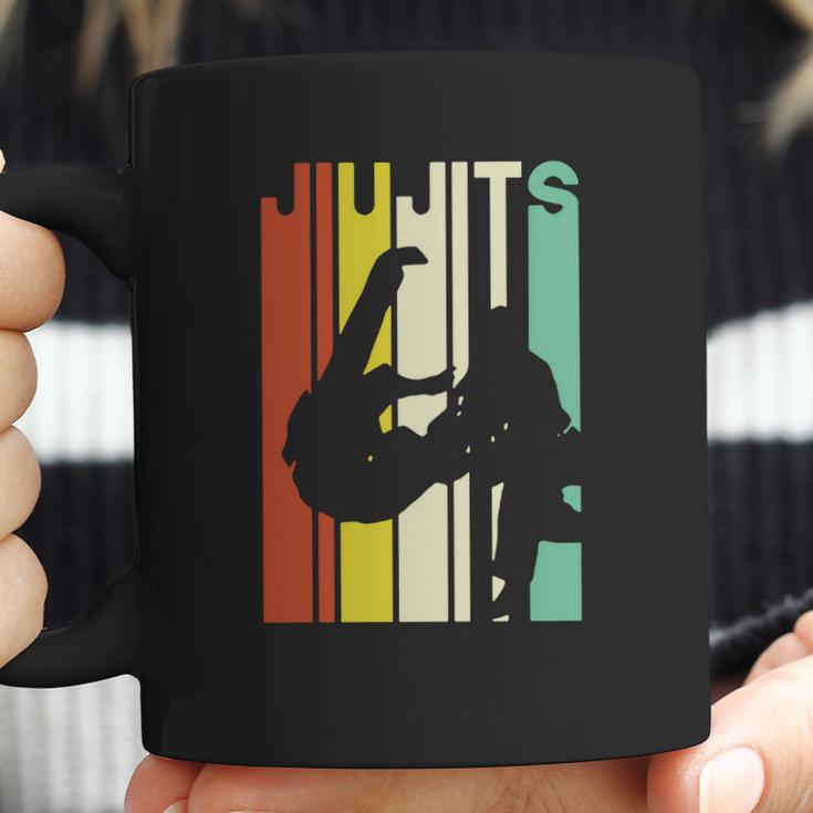 Jiu Jitsu Silhouette Bjj Brazilian Jiu Jitsu Retro Coffee Mug