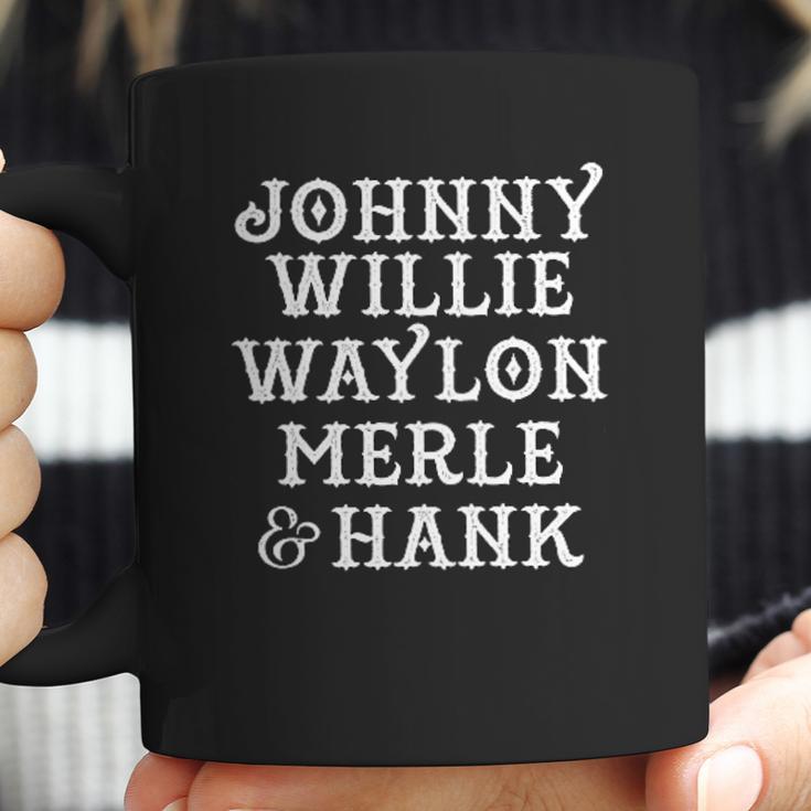 Johnny Willie Waylon Merle Hank Game Coffee Mug