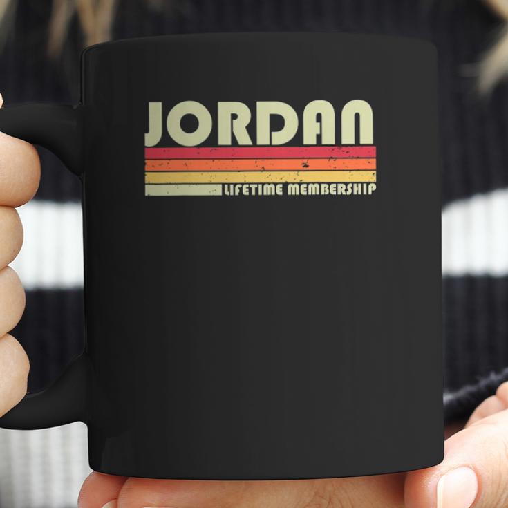 Jordan Surname Funny Retro Vintage 80S 90S Reunion Coffee Mug