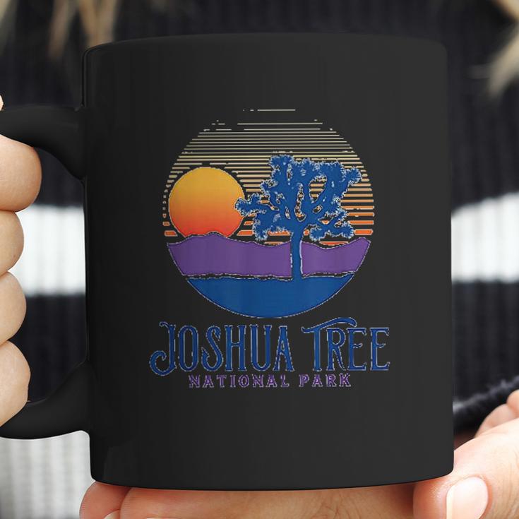 Joshua Tree National Park Vintage Artistic Sunset Mountains Coffee Mug