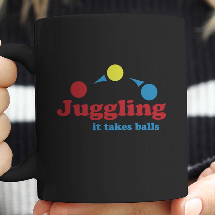 Juggling Takes Balls Womens Tshirt By American Apparel Coffee Mug