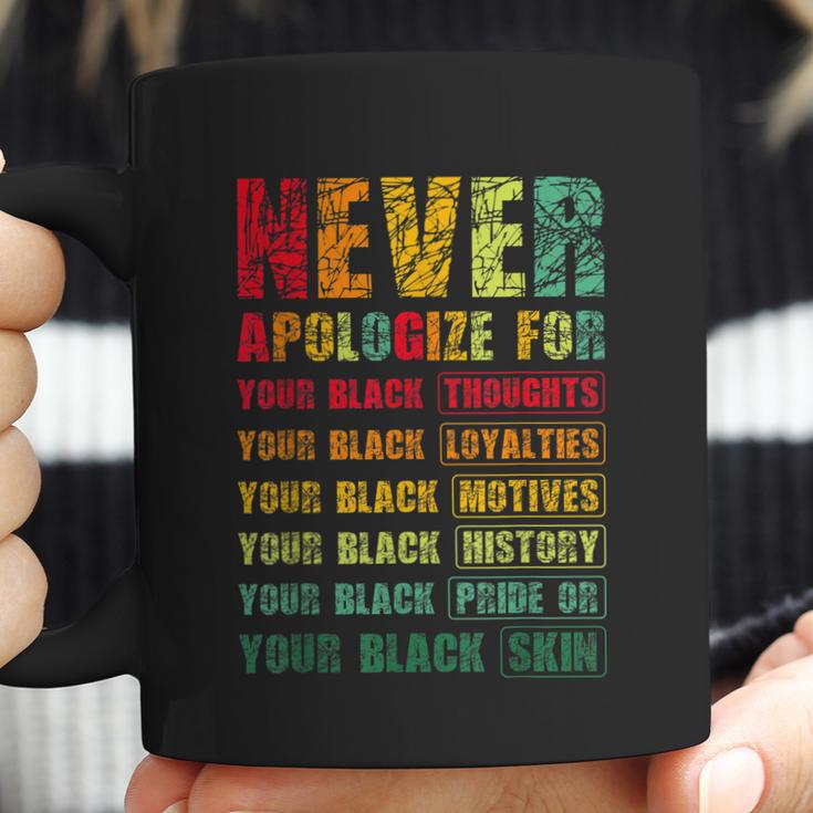 Juneteenth Scratch Never Apologize For Your Blackness Coffee Mug