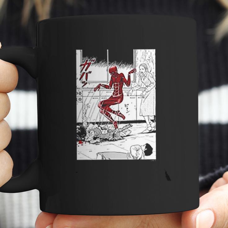 Junji Ito Popping Out Of Skin Black White Red Coffee Mug