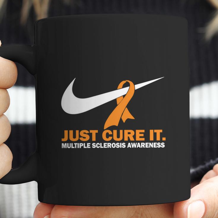 Just Cure It Multiple Sclerosis Awareness Nike LogoShirt Coffee Mug