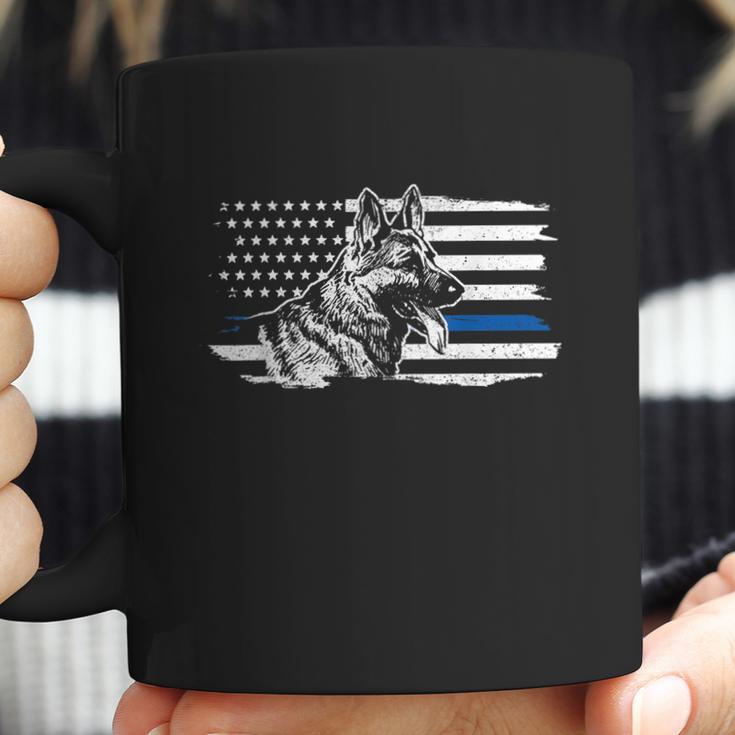 K9 Unit German Shepherd Dog Thin Blue Line Patriotic Police Graphic Design Printed Casual Daily Basic Coffee Mug