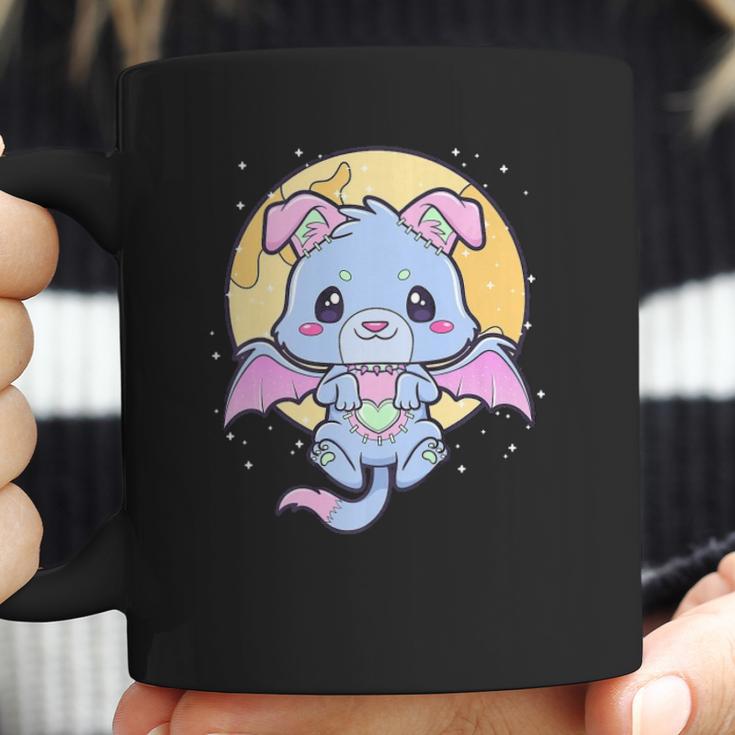 Kawaii Pastel Goth Cute Creepy Bat Dog Coffee Mug