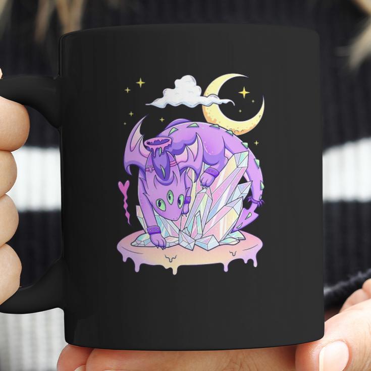 Kawaii Pastel Goth Cute Creepy Crystal Dragon Coffee Mug