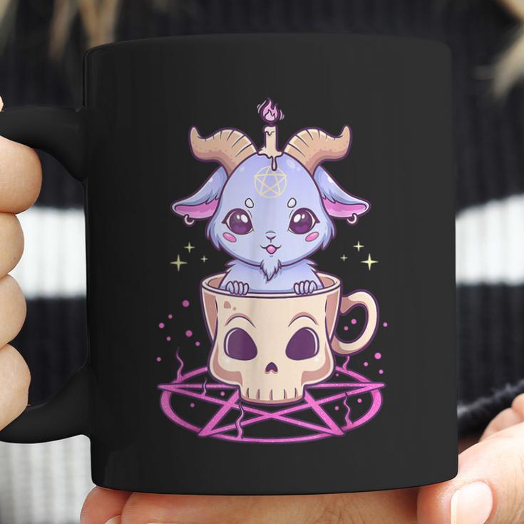 Kawaii Pastel Goth Cute Creepy Pentacle Baphomet Goat Men Women T-Shirt Graphic Print Casual Unisex Tee Coffee Mug