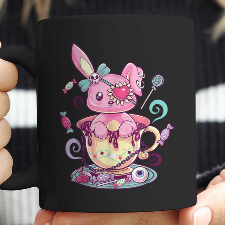 Kawaii Pastel Goth Cute Creepy Rabbit Menhera Occult Bunny Men Women T-Shirt Graphic Print Casual Unisex Tee Coffee Mug