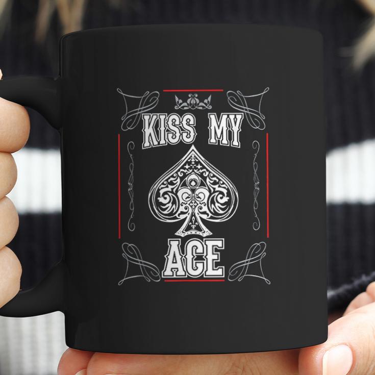 Kiss My Ace Funny Ace Of Spades Coffee Mug