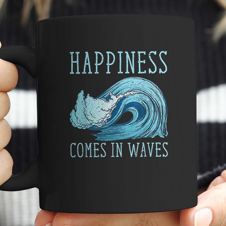 Kiteboarding Kite Surfing Happiness Comes In Waves Coffee Mug