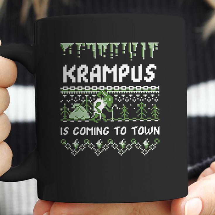 Krampus Is Coming To Town Funny Krampus Christmas Coffee Mug