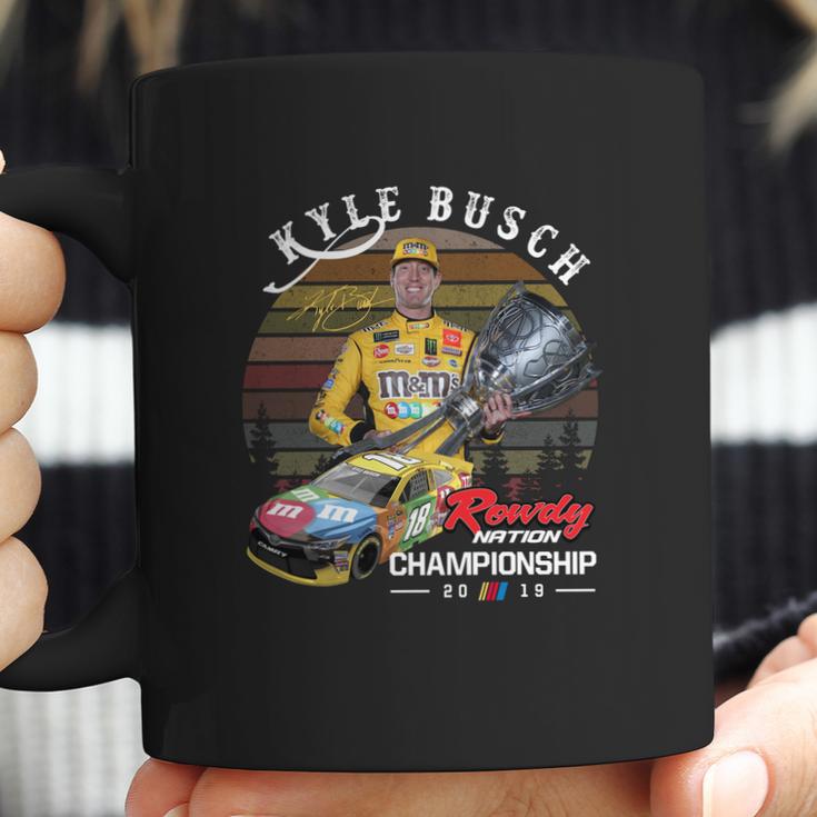 Kyle Busch Signature Rowdy Nation Championship 2019 Sunset Shirt Coffee Mug