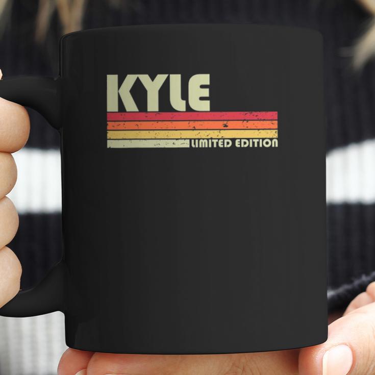 Kyle Name Personalized Retro Vintage 80S 90S Birthday Coffee Mug