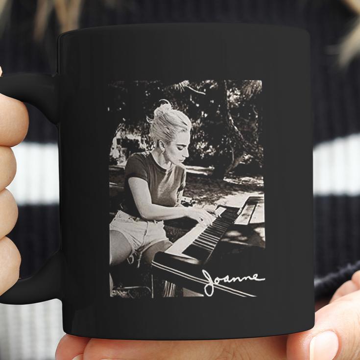 Lady Gaga Joanne Piano Black Coffee Mug