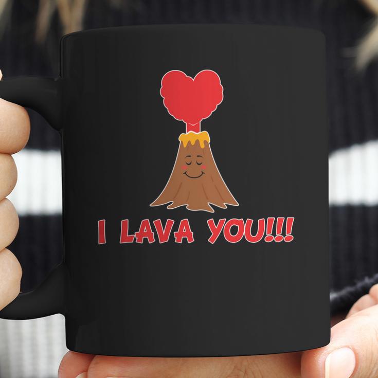 I Lava You Volcano Funny Cute Valentines Day Gift Coffee Mug