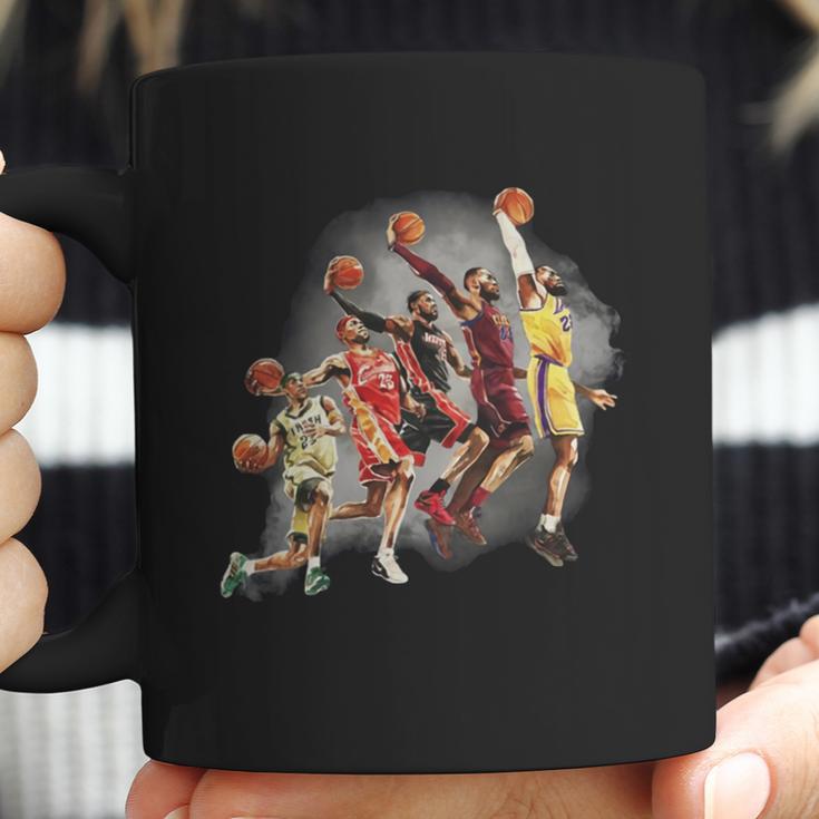 Lebron James The Evolution Of A King Los Angeles Lakers Coffee Mug