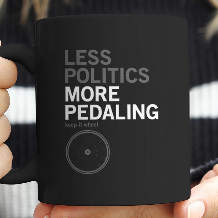 Less Politics More Pedaling Keep It Wheel Coffee Mug