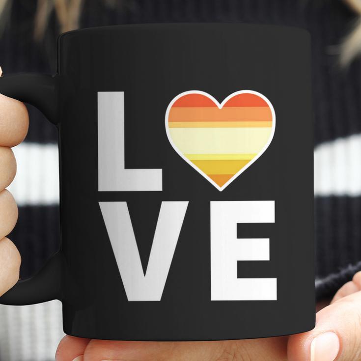 Lgbtq Butch Lesbian Flag Heart Cute Gift Lgbtqia Love Butch Lesbian Gift Coffee Mug