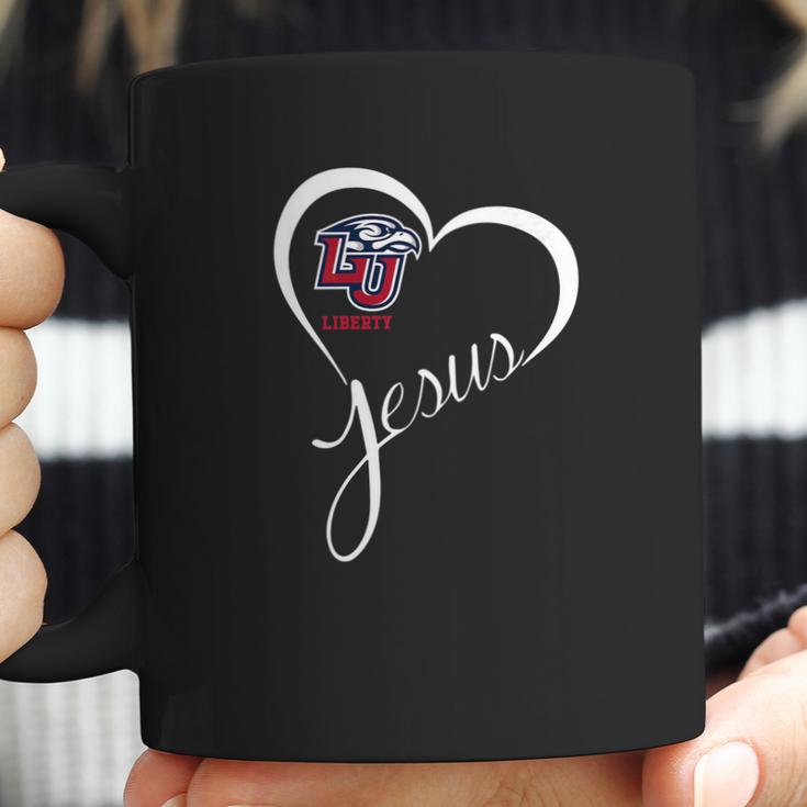 Liberty Flames Heart Jesus Apparel Coffee Mug