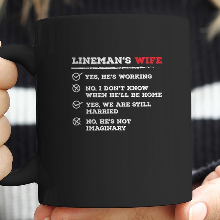 Lineman Wife American Electrician Cable Coffee Mug