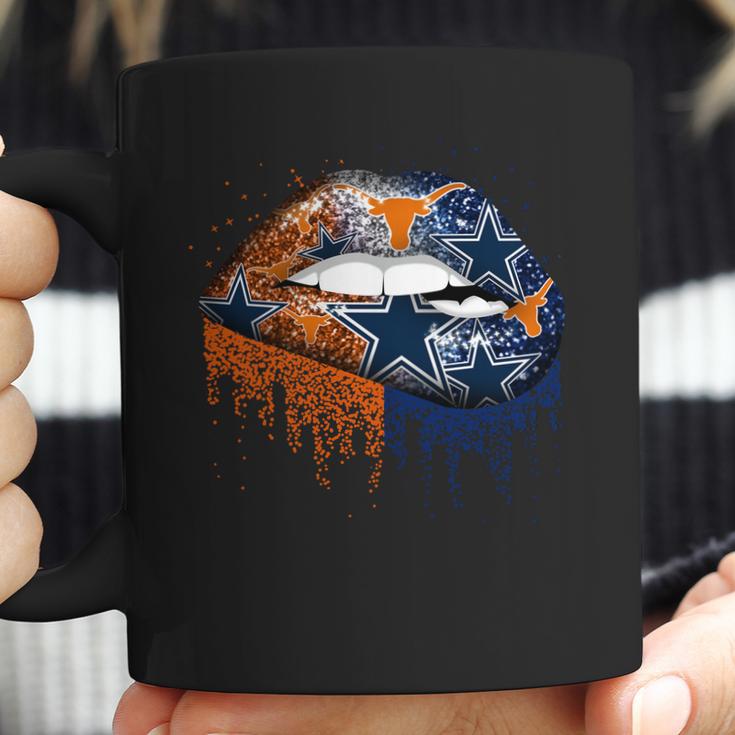 Lip Texas Longhorns And Dallas Cowboys Shirt Mf Coffee Mug