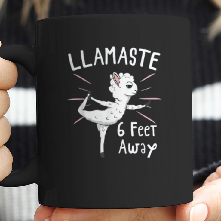 Llamastay 6 Feet Away Social Distancing Gift Coffee Mug