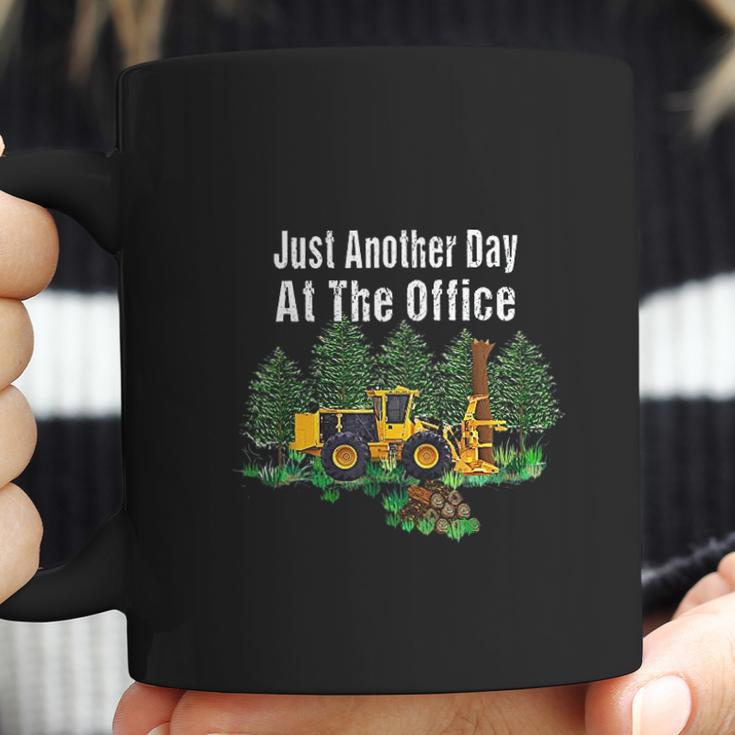 Logging Feller Buncher Driver Timber Just Another Day Coffee Mug