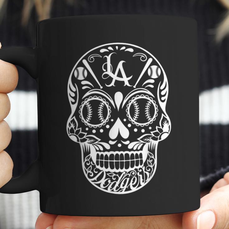 Los Angeles Sugar Skull Day Of The Dead Cinco De Mayo Men Women T-Shirt Graphic Print Casual Unisex Tee Coffee Mug