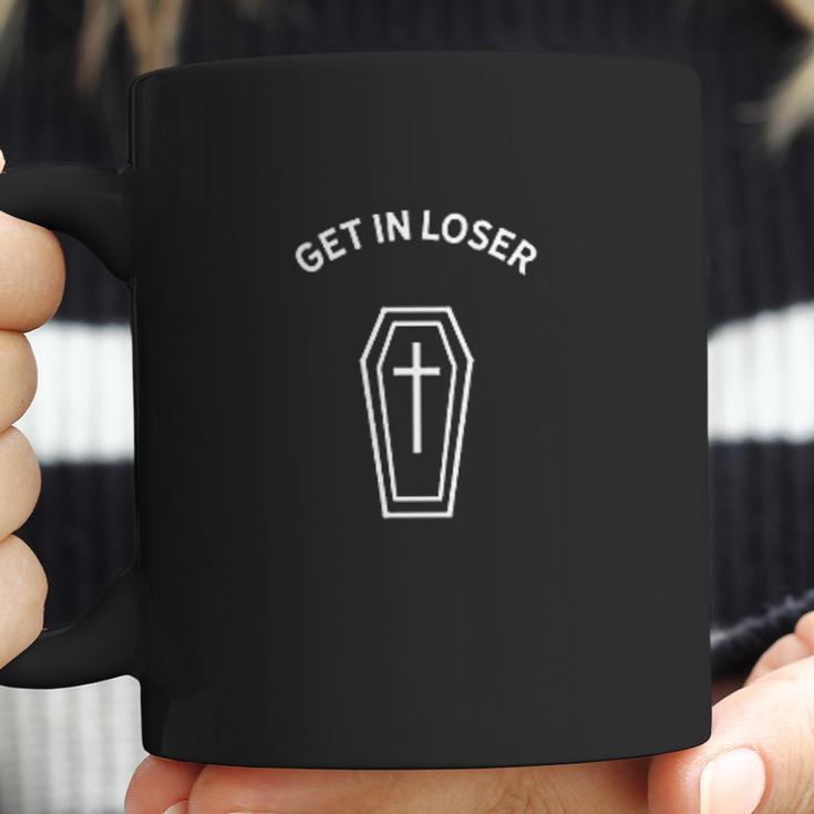 Get In Loser Coffin Pastel Goth Trendy Coffee Mug