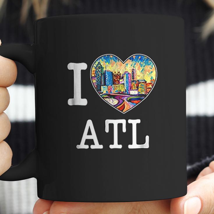 I Love Atlanta Georgia Atl Peach State Skyline Coffee Mug