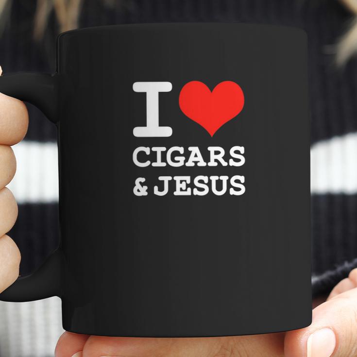 I Love Cigars Jesus Cool Christian Smoker Humor Coffee Mug