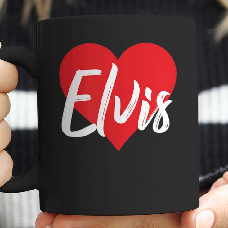 I Love Elvis First Name I Heart Named Men Women T-Shirt Graphic Print Casual Unisex Tee Coffee Mug