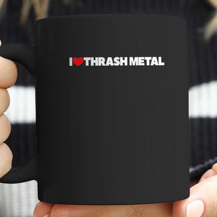 I Love Heart Thrash Metal Coffee Mug