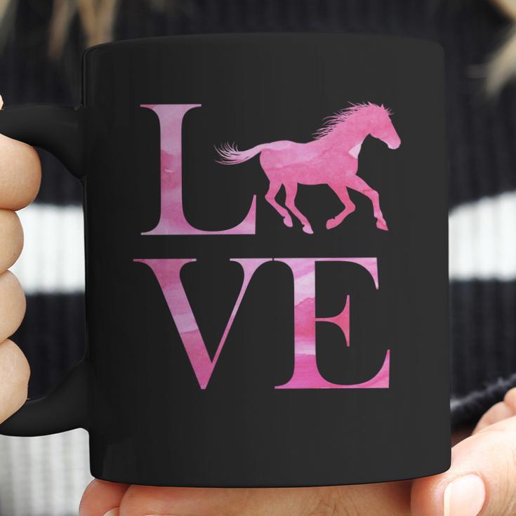 Love Horses Pink Logo Coffee Mug