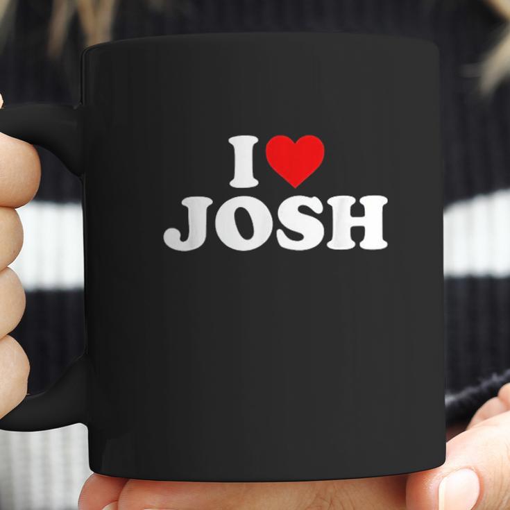 I Love Josh Heart Coffee Mug