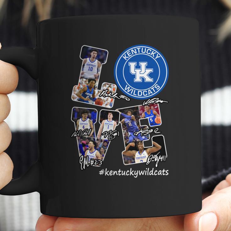 Love Kentucky Wildcats Players Signatures Coffee Mug