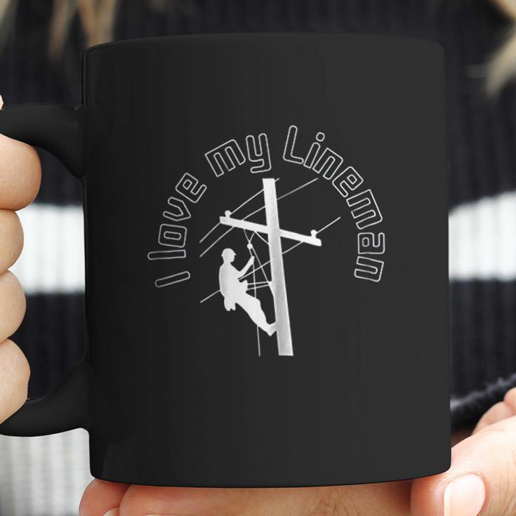 I Love My Lineman Electric Cable Linemen Coffee Mug