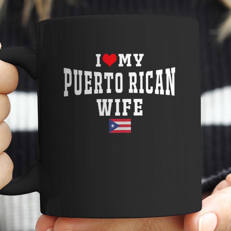 I Love My Puerto Rican Wife Puerto Rico Flag T-Shirt Coffee Mug