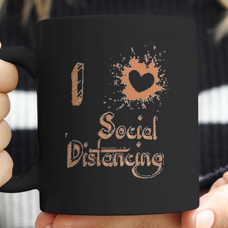 I Love Social Distancing Fun Coffee Mug