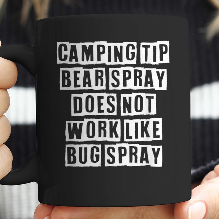 Lovely Funny Cool Sarcastic Camping Tip Bear Spray Does Not Coffee Mug