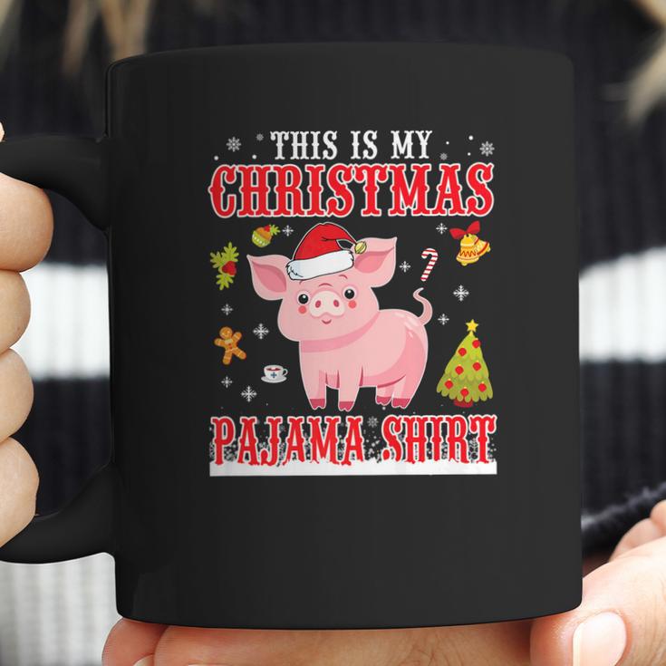 Lovely Pig On Snow Gilf This Is My Christmas Pajama Coffee Mug