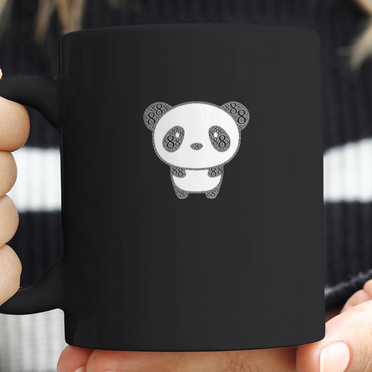 Lucky Number 8 Panda Bear Word Cloud Coffee Mug