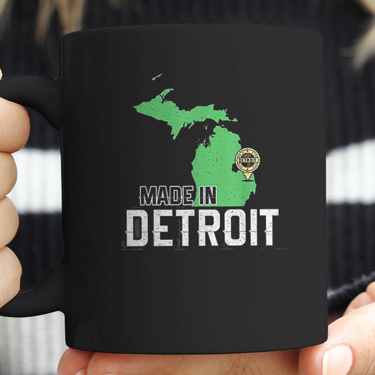 Made In Detroit Michigan State Map Motor City Area 313 Gift Detroit Gifts Coffee Mug